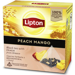 Herbata Lipton Piramidki Mango i Brzoskwinia 20 szt