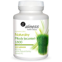 ALINESS Naturalny Młody Jęczmień 1800 - 120 tabletek