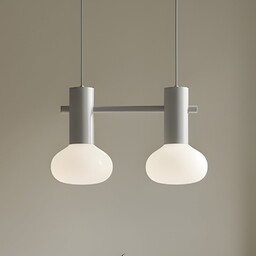 Lampa Wisząca ALDEX, Flo, ściemnialny, szary, salon, metal,