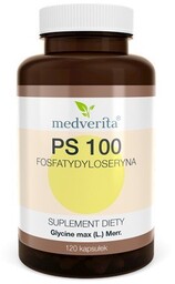 Medverita PS-100 Fosfatydyloseryna Ekstrakt 120 kapsułek