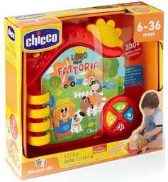 CHICCO Zabawka edukacyjna Bilingual ABC Książeczka Farma 00010514000130