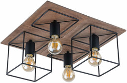 Nowodvorski Lampa sufitowa Coba 9044 kwadrat rustykalna metalowa
