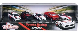 MAJORETTE Zestaw pojazdów Toyota Racing (5 sztuk)