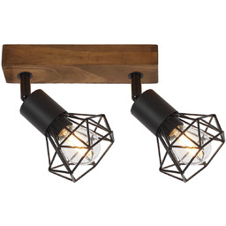 Rabalux Metalowa lampa sufitowa Zeus 3138 czarne reflektorki
