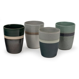 Bredemeijer Kubki ceramiczne do herbaty Sven 200 ml