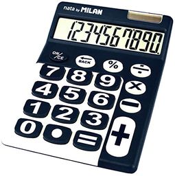 Blister calculadora 10 dígitos teclas grandes azul