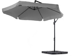 Parasol ogrodowy Empoli z podstawą szary