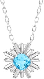 XARA Srebrny naszyjnik, wisiorek blue topaz, celebrytka 2,7