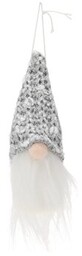 CHRISTMAS DECORATION Zawieszka Mikołaj 11 cm Srebrny