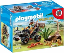 PLAYMOBIL Wild Life 6939 Kłusownik z quadem,