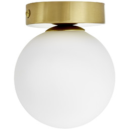 PLAFON LAMPA SUFITOWA NOWOCZESNA MOSIĘŻNA BIAŁA KULA MARSIADA