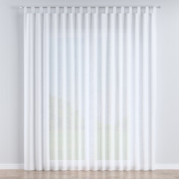 Firana na szelkach, prześwitujący biały, Romantica