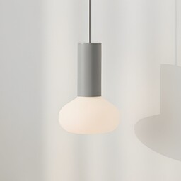 Lampa Wisząca ALDEX, Flo, ściemnialny, szary, salon, metal,