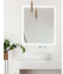 RUKE Lustro SIMPLE TITAN AMB 80x60 cm