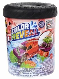 Hot Wheels Samochód Monster Trucks Color Reveal HJF39