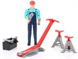 Bruder, Figurka mechanika z narzędziami warsztatowymi, 062100