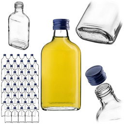 Butelka piersiówka Viane 200ml z granatową zakrętką 50