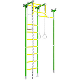Ma?piszon Drabinka gimnastyczna JOWISZ jasnozielony lina, kółka, huśtawka,