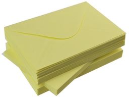 Koperty żółte pastel C6 100g/m2 10 szt nr22