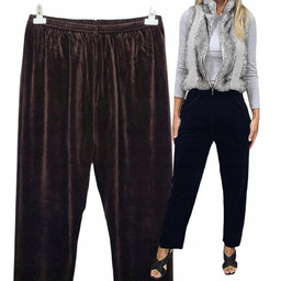 Czekolada Spodnie Dresowe Welur 50 52 Polski Prosta