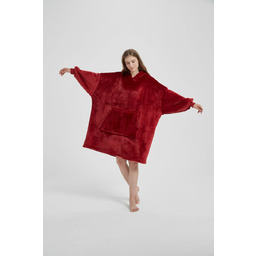 Spod Igły I Nitki Kocobluza Hoodie bordowa