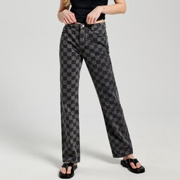 Sinsay - Jeansy straight high waist - Czarny