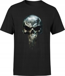 Koszulka męska z czaszką Punisher gotycka czaszka 2