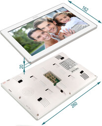 Wideodomofon Dwurodzinny WIFI 5tech 10" 2xVERUS PLUS(W)/84222 Android