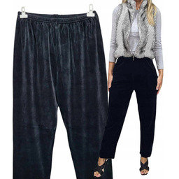 grafit SPODNIE DRESOWE WELUR 54 56 POLSKIE PROSTA