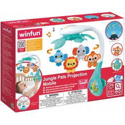 Muzyczna Karuzela z Projektorem dla niemowlaka Dżungla Smily