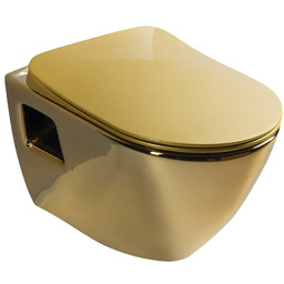 PAULA WC wiszące, 35,5x50cm, złoto TP325-AK00 ZIMOWA PROMOCJA