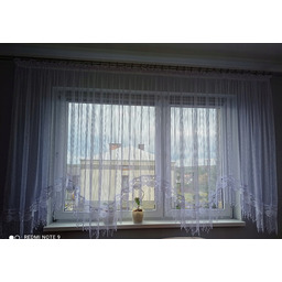 Firana Gotowa Prążek Bez Prasowania 400x170 CM Uszyta