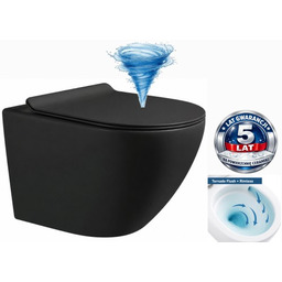 Miska WC premium 48x37x37 cm, spłukiwanie tajfun tornado