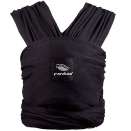 Chusta wiązana elastyczna MANDUCA dla dzieci kolor czarny