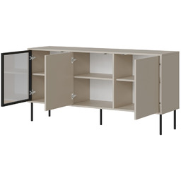 Komoda z drzwiami kaszmir mat 150 cm Linoa