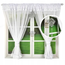 Firana Gotowa Panel Cyrkonie Firany Panele Woal 400x160