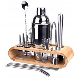 Zestaw Barmański Shaker Stojak Solidny Domowy Do Napojów