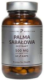 Pureline Nutrition Palma sabałowa ekstrakt 500 mg, 60