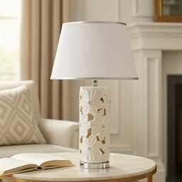 Lampa Stołowa Filonki z motywem kwiatowym