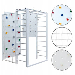 Drewniana drabinka gimnastyczna Marcel biała