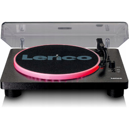 Gramofon Lenco LS-50LEDBK z głośnikami Led Usb napęd