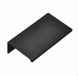 Uchwyt meblowy krawędziowy 2446 48 Metalowy Czarny Mat
