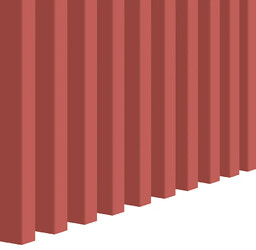 Edinos Koralowe ozdobne lamele ścienne 15 szt. G9-P11