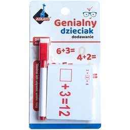 ASKATO Zabawka edukacyjna Genialny dzieciak Fiszki arytmetyczne Dodawanie