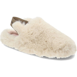 Białe Kapcie Damskie Z Miękkim Futerkiem Macarena