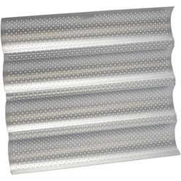 patisse Silver-Top blacha do pieczenia bagietek, 4-częściowa