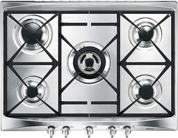 SMEG Płyta gazowa SELEZIONE - SR275XGH2, kolor stali