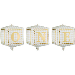 Balony foliowe Kostki "One" - 34 x 36