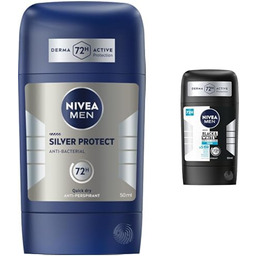 Nivea Men Zestaw 5produkty Silver Protect Antyperspirant 3x50ml