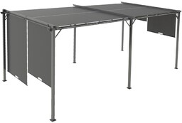 Antracytowa pergola tarasowa Sevilla 3x6m Garden Point